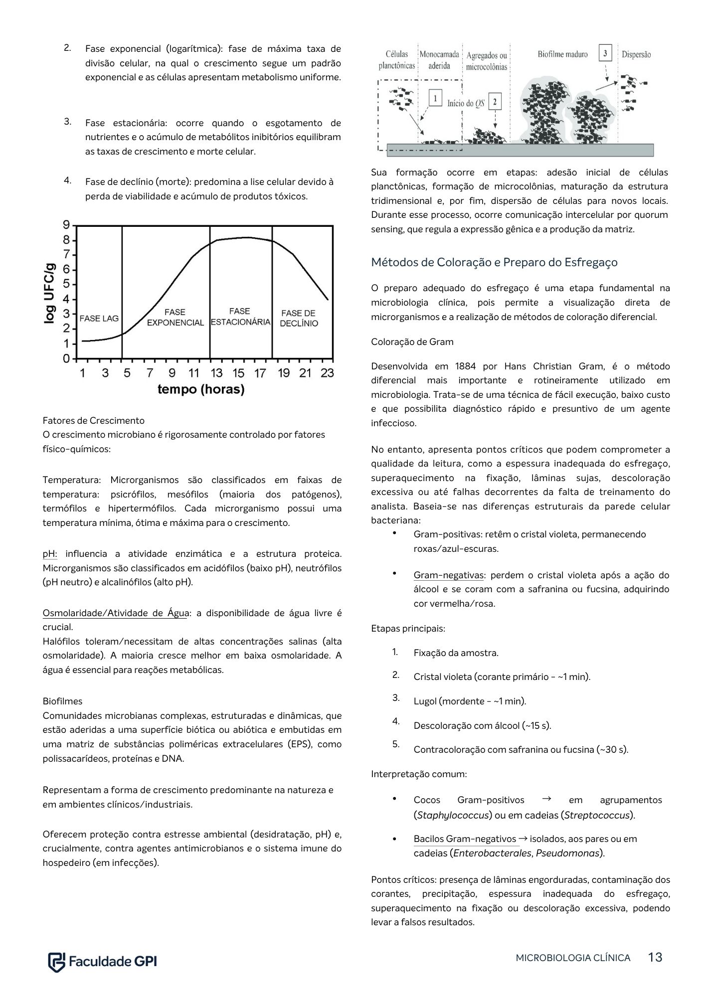 Página do e-book de Microbiologia Clínica
