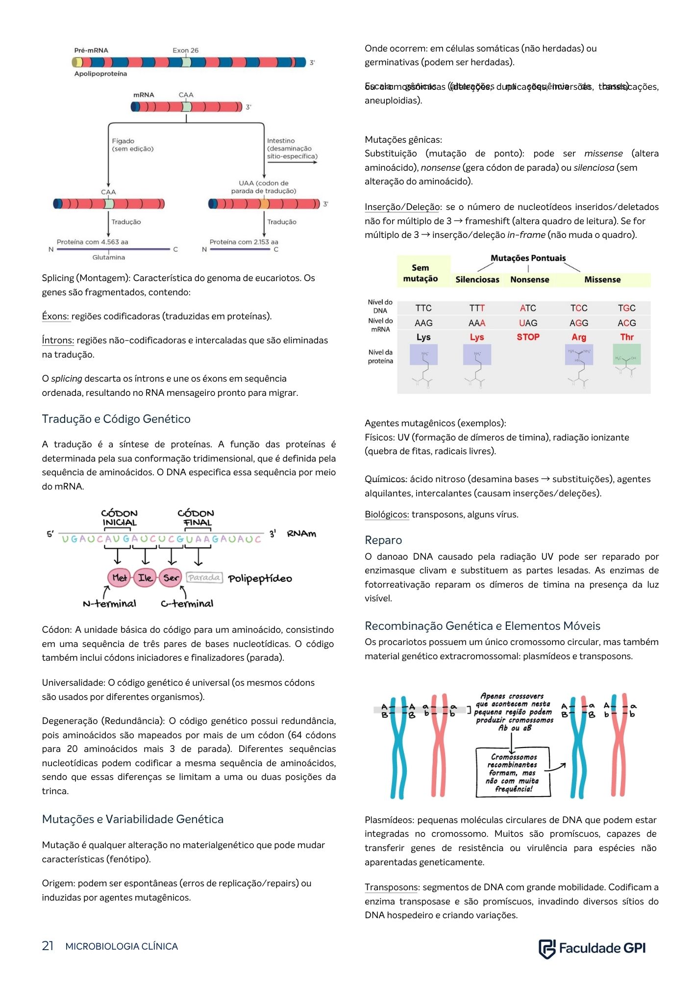 Página do e-book de Microbiologia Clínica