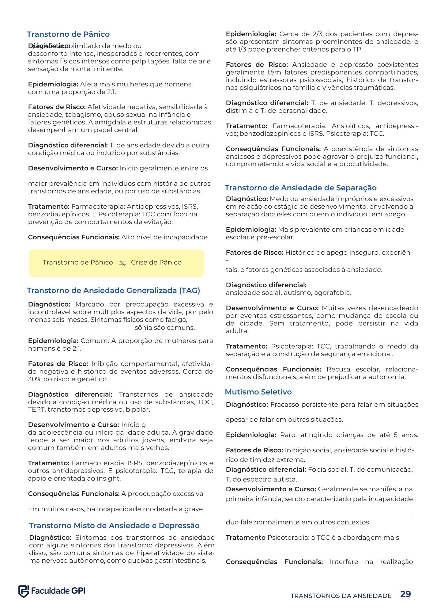 Página do Manual de Psiquiatria Clínica